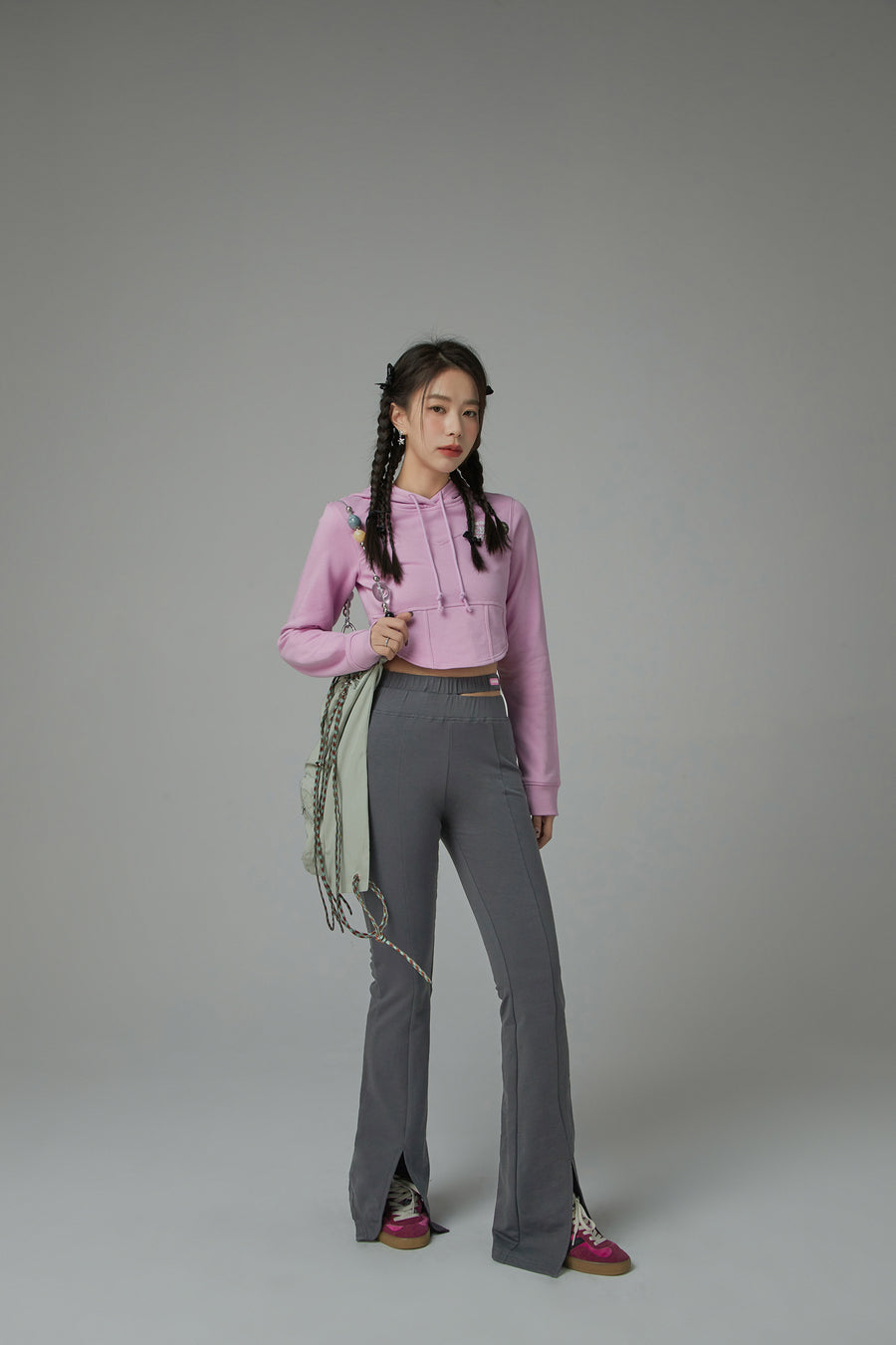 CHUU Split Slim Pants