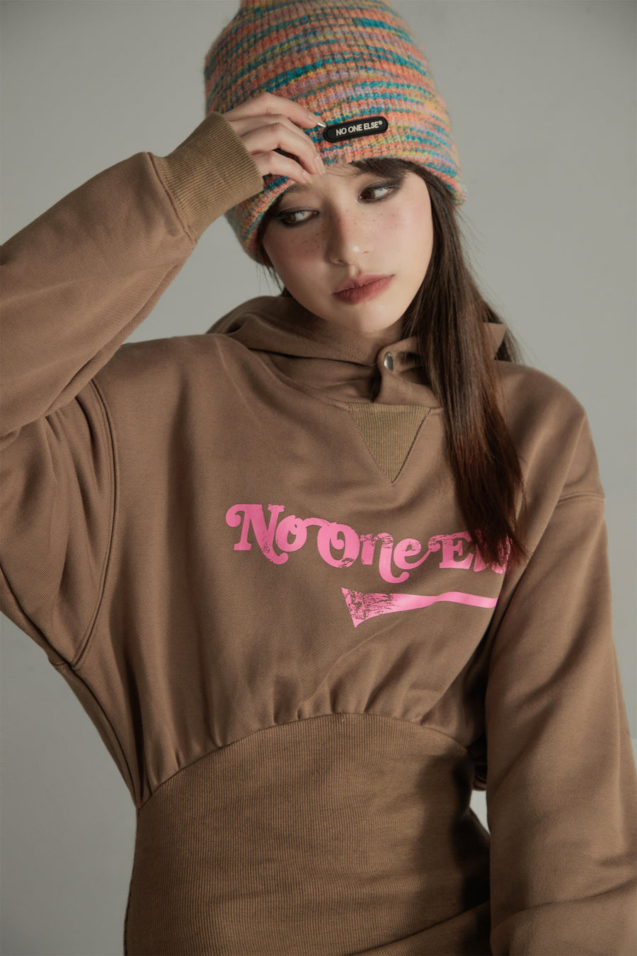 CHUU Noe Chic Hoodie Dress