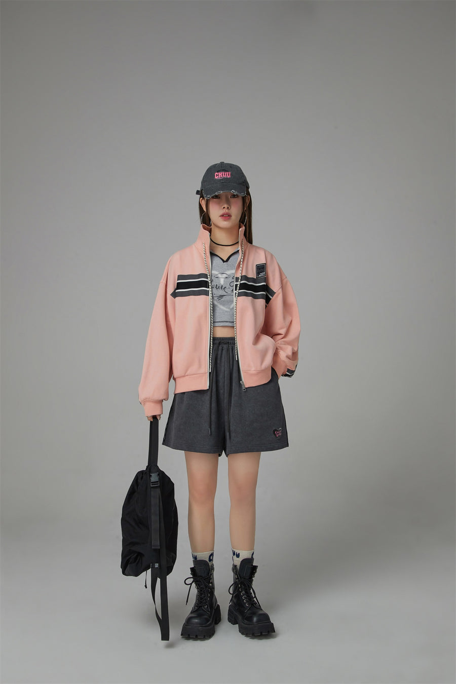 CHUU Through Time Zip-Up Loose-Fit Jacket