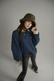 Stripe Inner Layer Sweatshirt