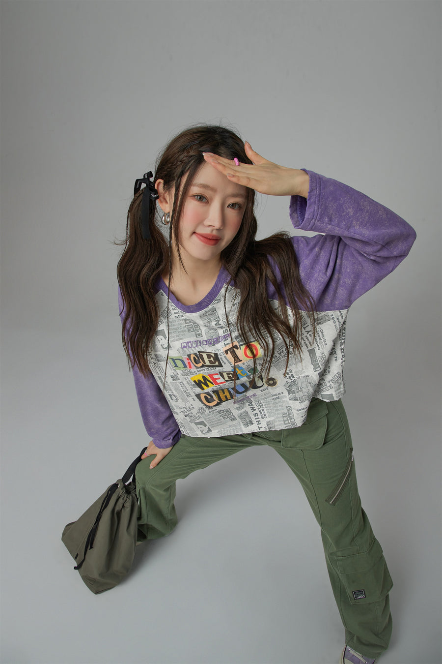 CHUU Collage Chuu Baby Long-Sleeves Loose Fit Top