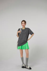 Bright Green Mini Tennis Skirt