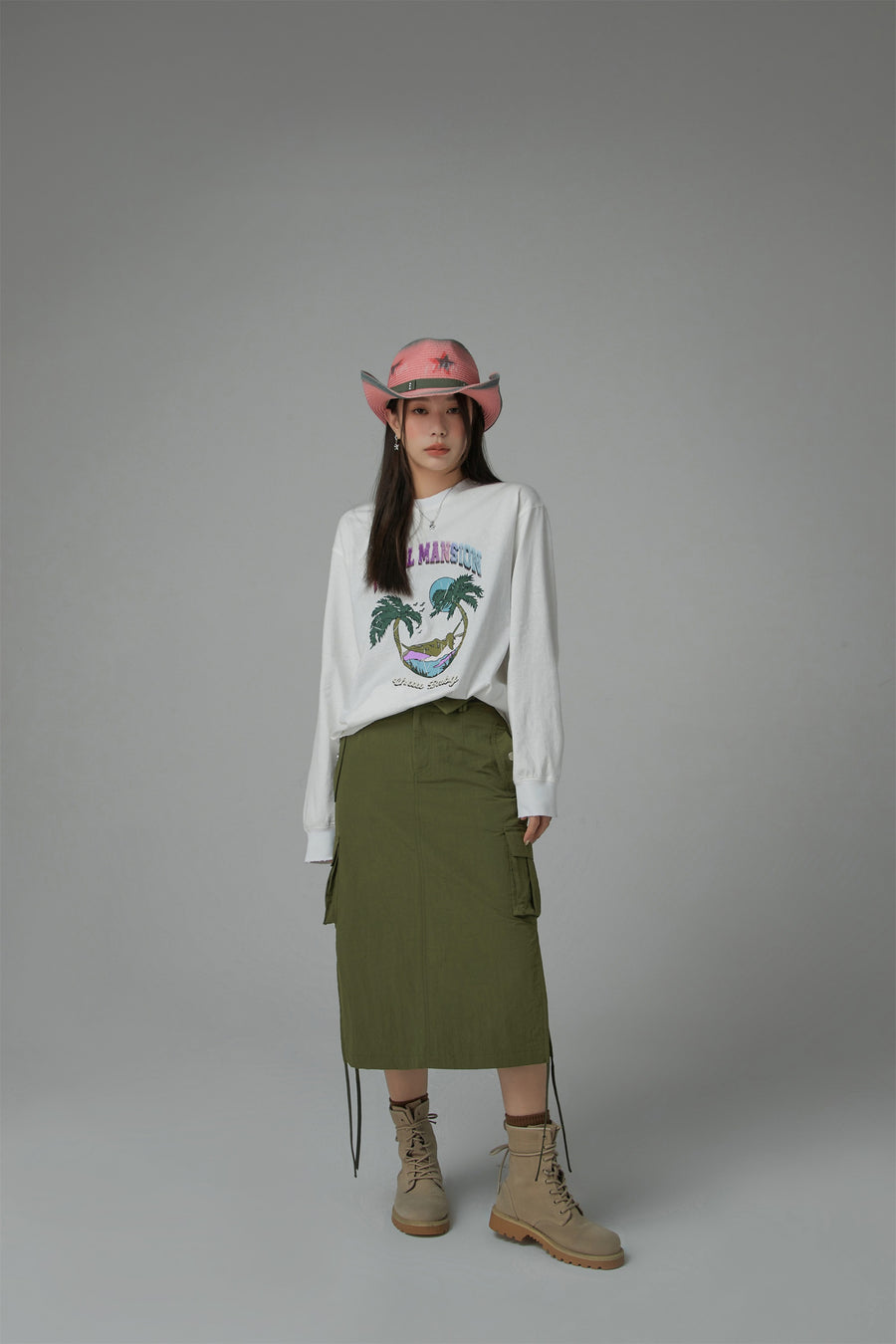 CHUU Pearl Mansion Loose Fit Long Sleeve T-Shirt