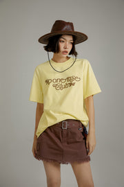 Noe Club Colored Loose Fit T-Shirt