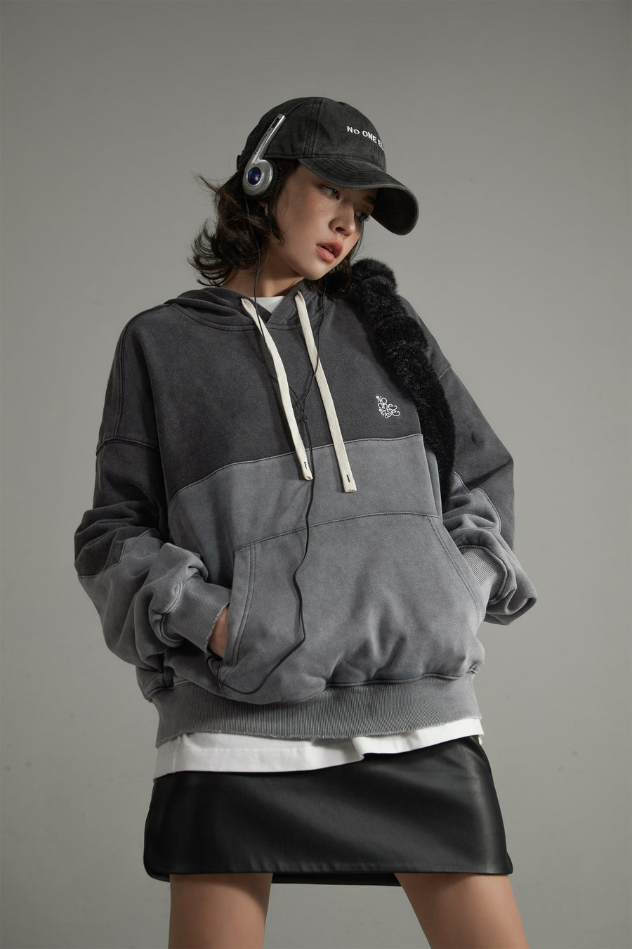 CHUU Cotton Color Loose Fit Hoodie