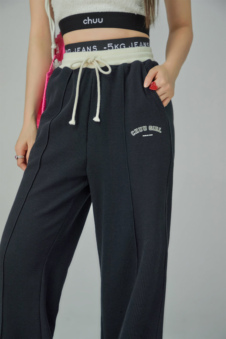 CHUU Wide-Leg Simple Jogger Pants