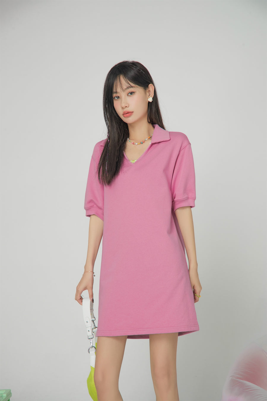 CHUU Heart Effect Cut Out Dress