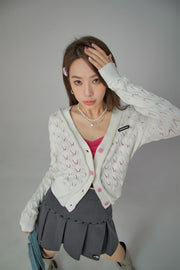 Lovely Crochet V-Neck Cardigan