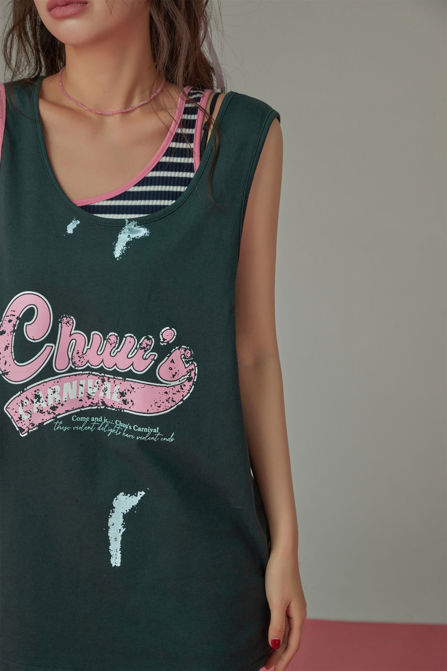 CHUU Carnival Loose Fit Sleeveless T-Shirt