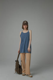 Size Doesnt Matter Straps Loose Fit Sleeveless Top