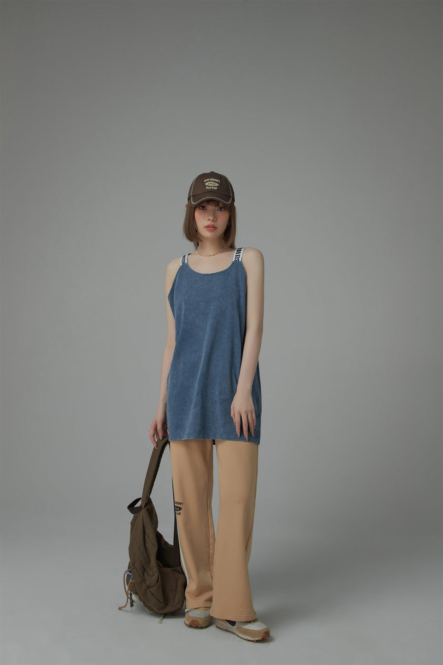 CHUU Size Doesnt Matter Straps Loose Fit Sleeveless Top