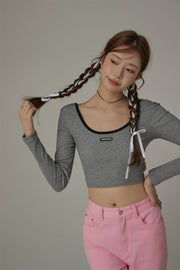 U-Neck Cropped T-Shirt