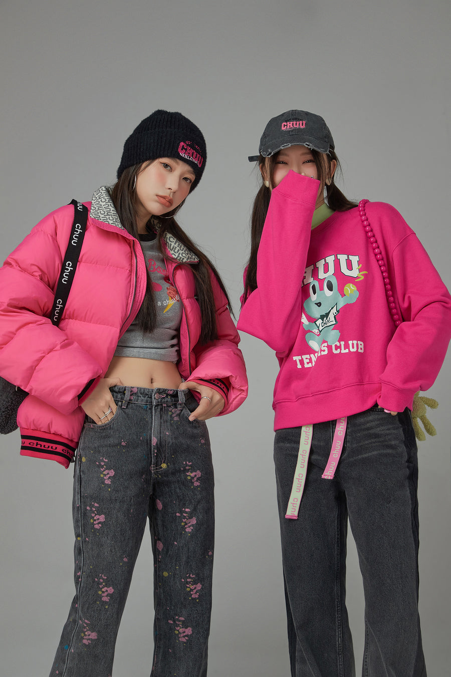 CHUU Tennis Frog Loose Fit Sweatshirt