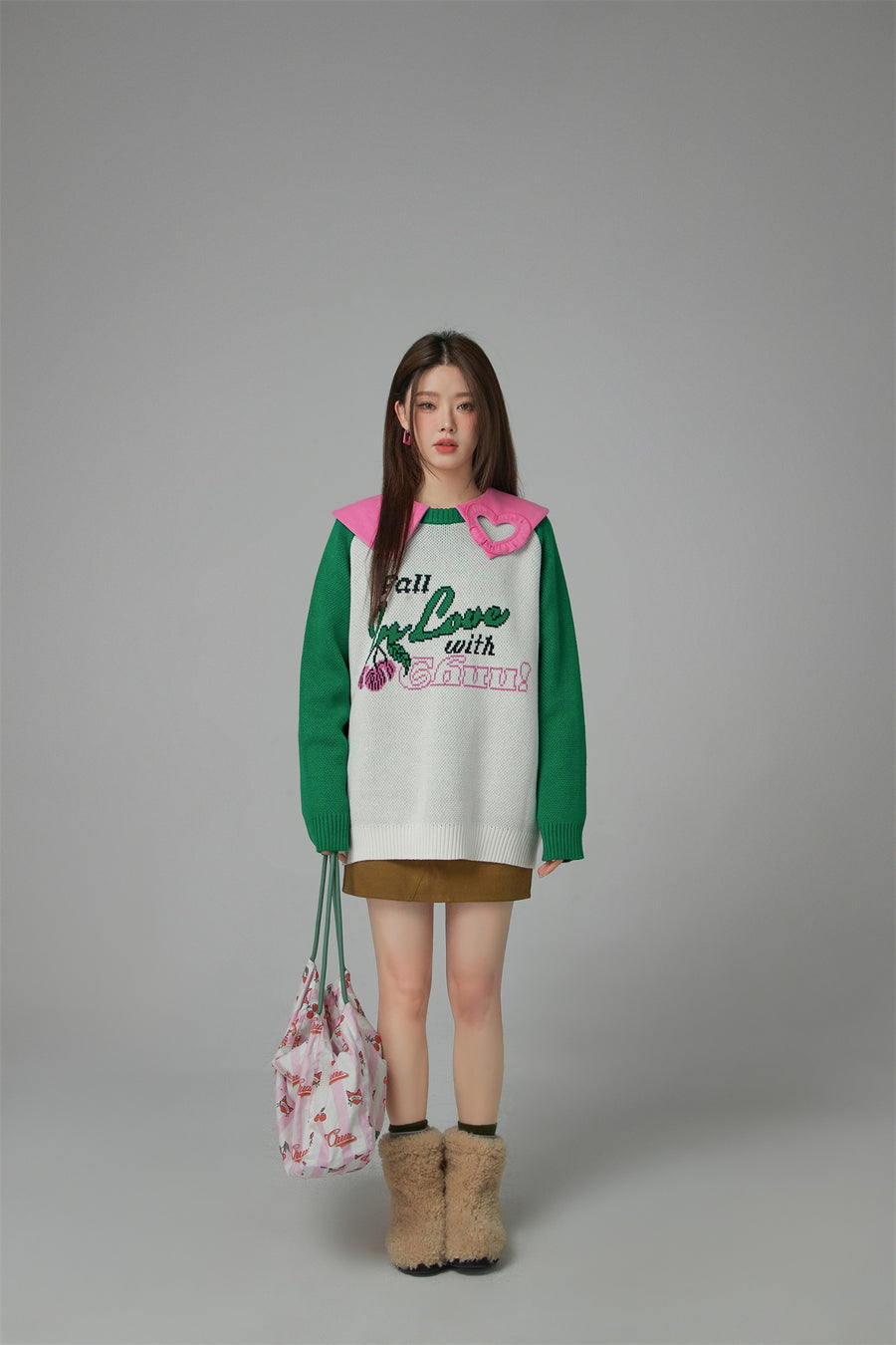 CHUU Fall In Love With You Knit Sweater