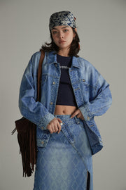 Argyle Denim Jacket