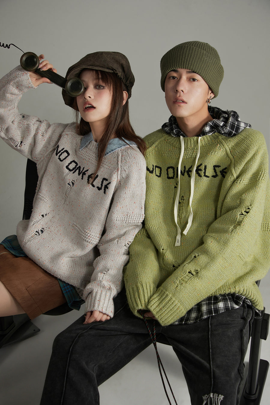 CHUU Raglan Oversize Knit Sweater