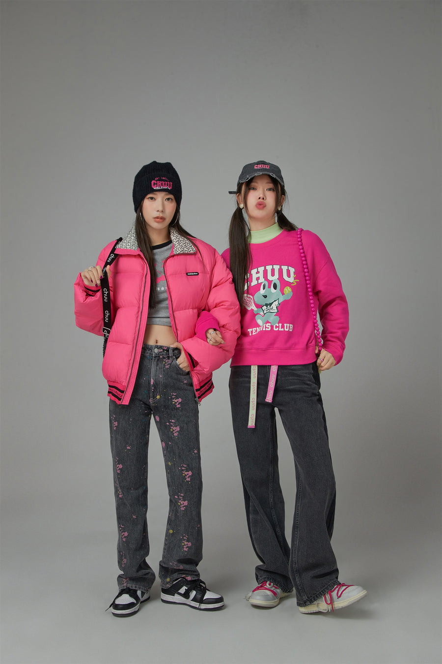 CHUU Pink Sunshine Padded Jacket