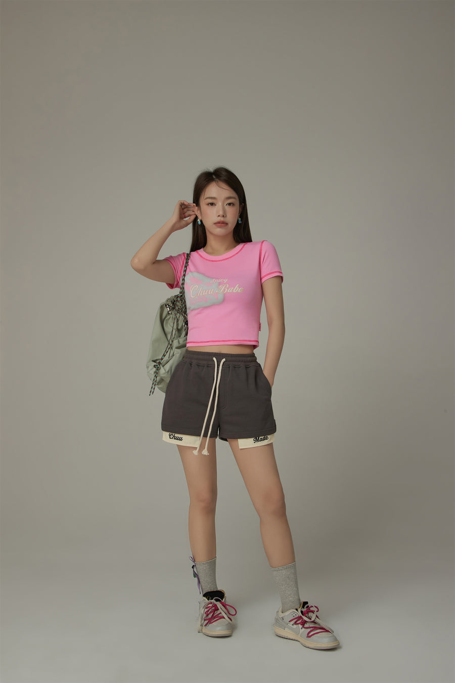 CHUU Chuu Made String Oversized Shorts