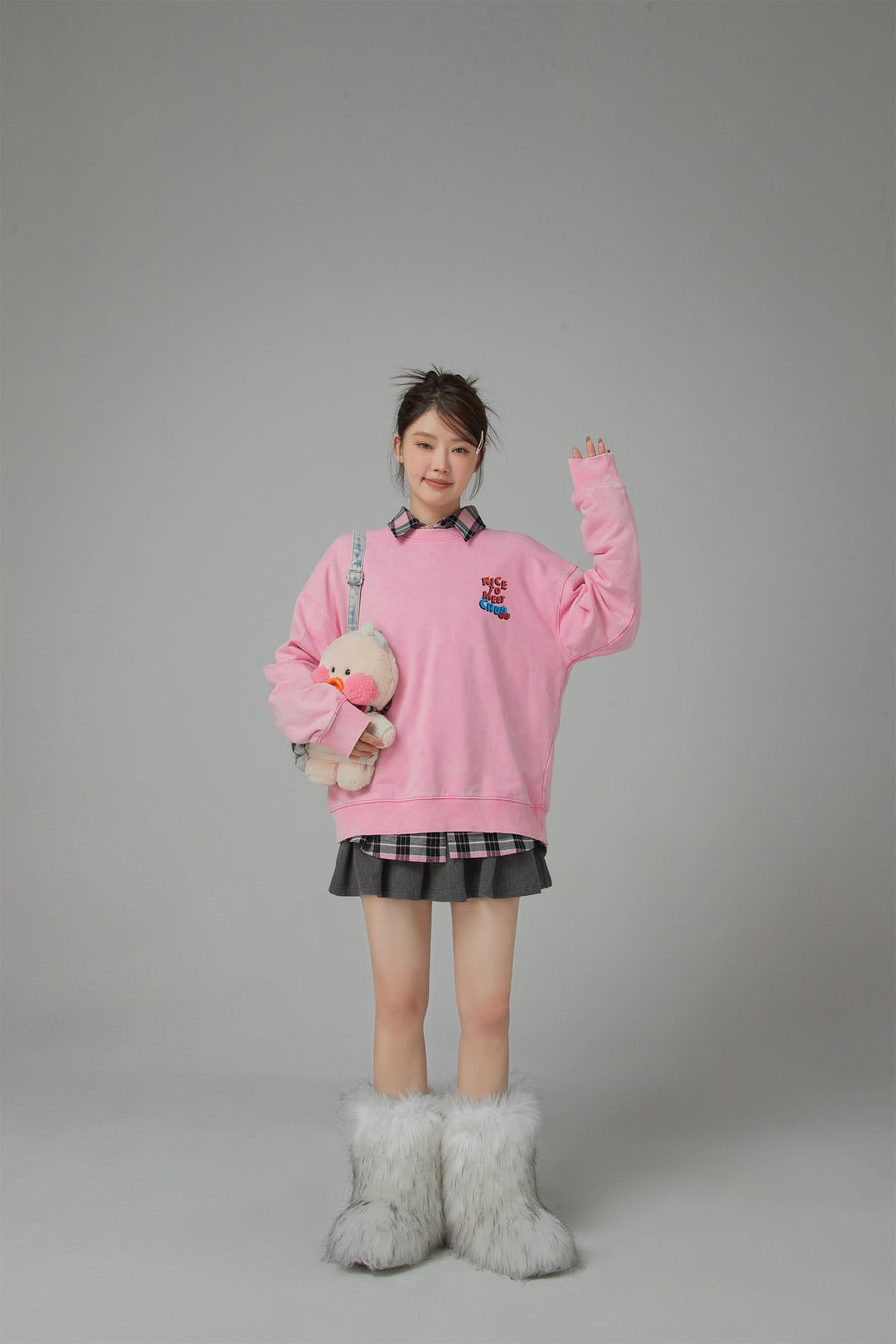 CHUU We Have Met Before Chuu Loose Fit Sweatshirt