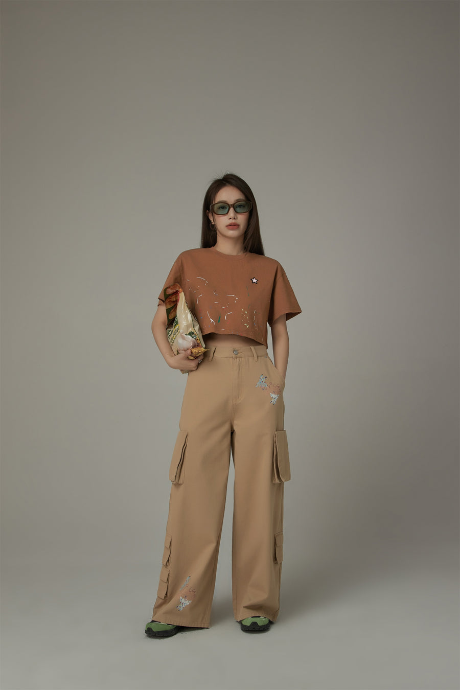 CHUU Cropped Loose Fit T-Shirt