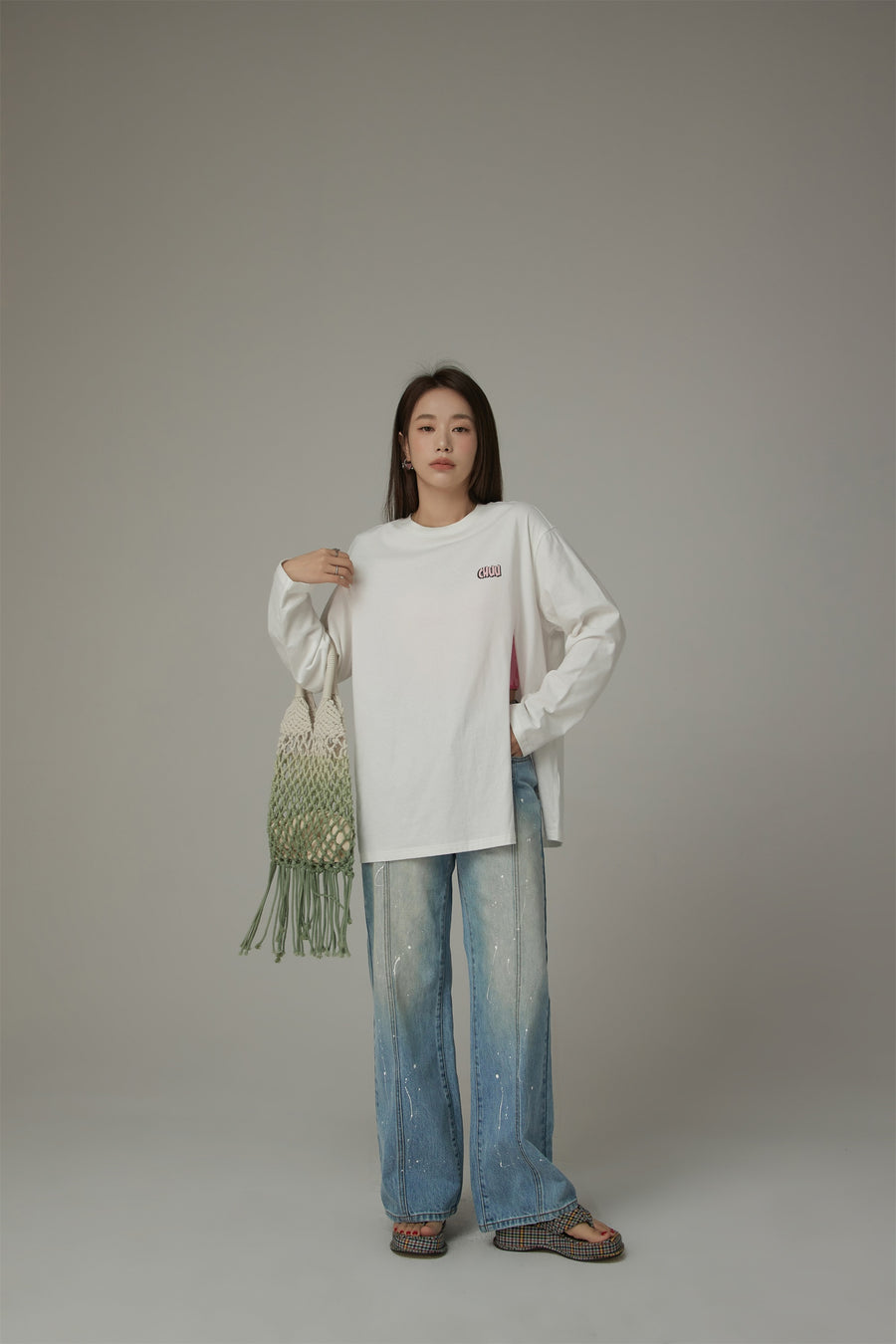 CHUU Split Loose Fit T-Shirt