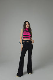 Just A Lullaby Fashion High-Waist Bootcut Jeans