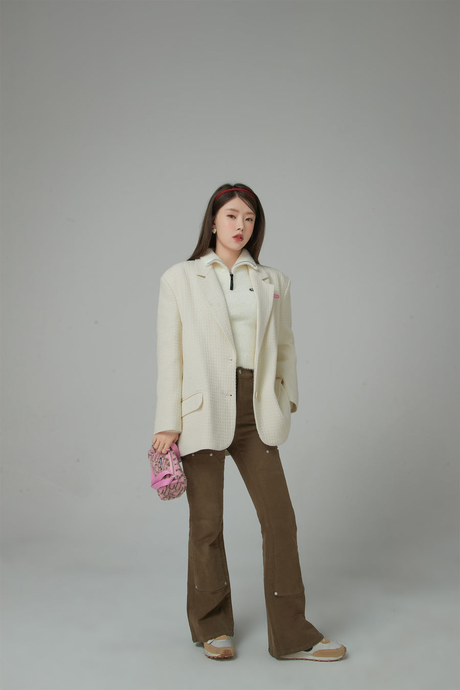 CHUU A Work Of Art Vintage Overfit Tweed Jacket