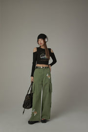 Wide Cargo Pants