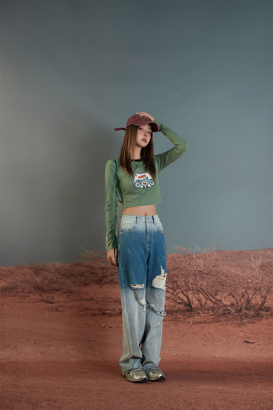 CHUU Lady Rider Crop Top