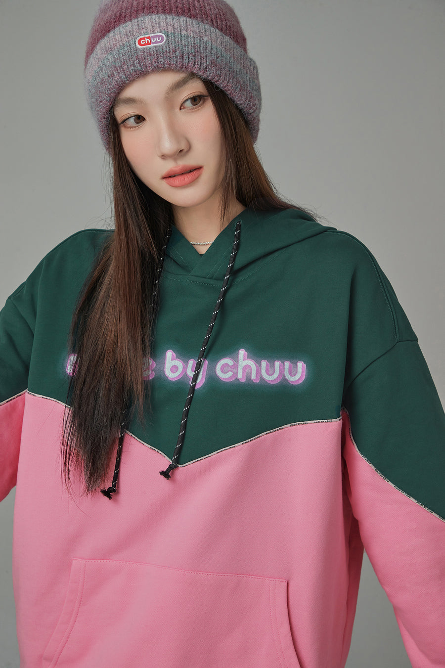 CHUU Epiphany String Loose Fit Hoodie