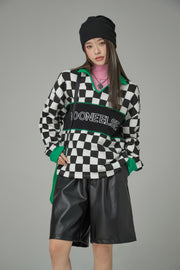 What You Asked For Checkered Sweatshirt