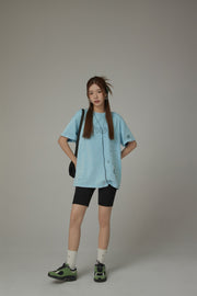 Chuu Logo Cotton Loose Fit T-Shirt