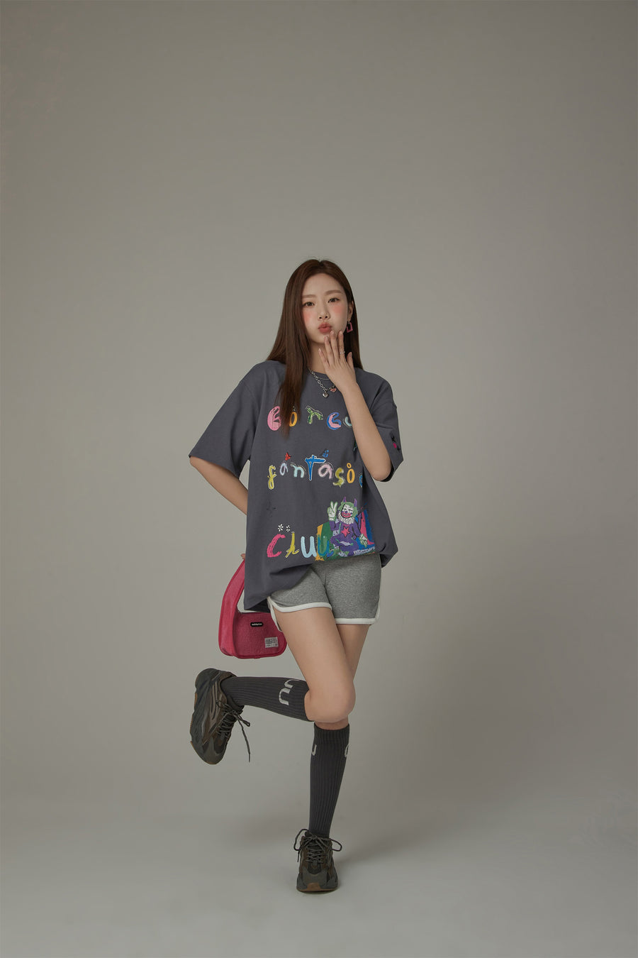 CHUU Circus Character Loose-Fit T-Shirt