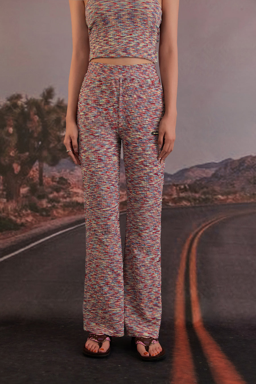 CHUU Rainbow Bootcut Pants