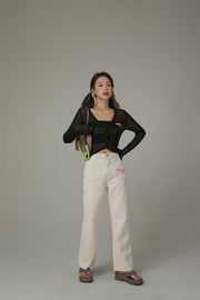 Embroidered Chuu Pocket Pants