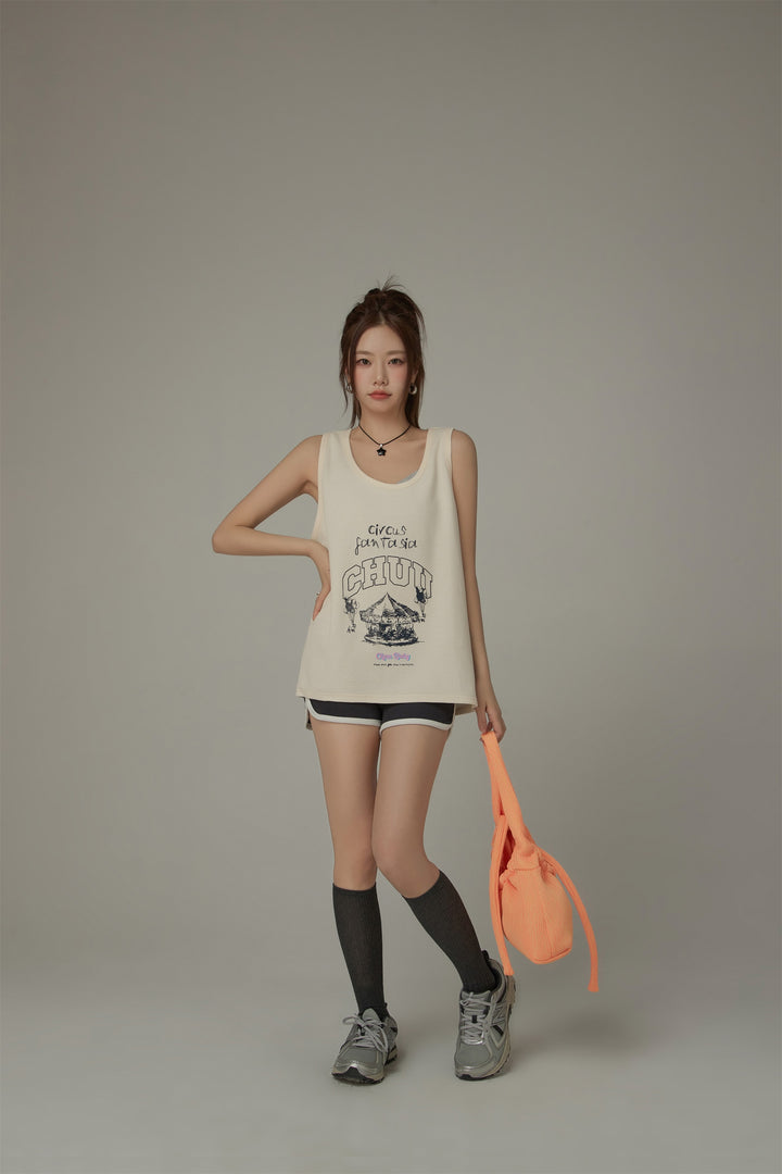 Colored Circus Fasntasia Sleeveless T-Shirt