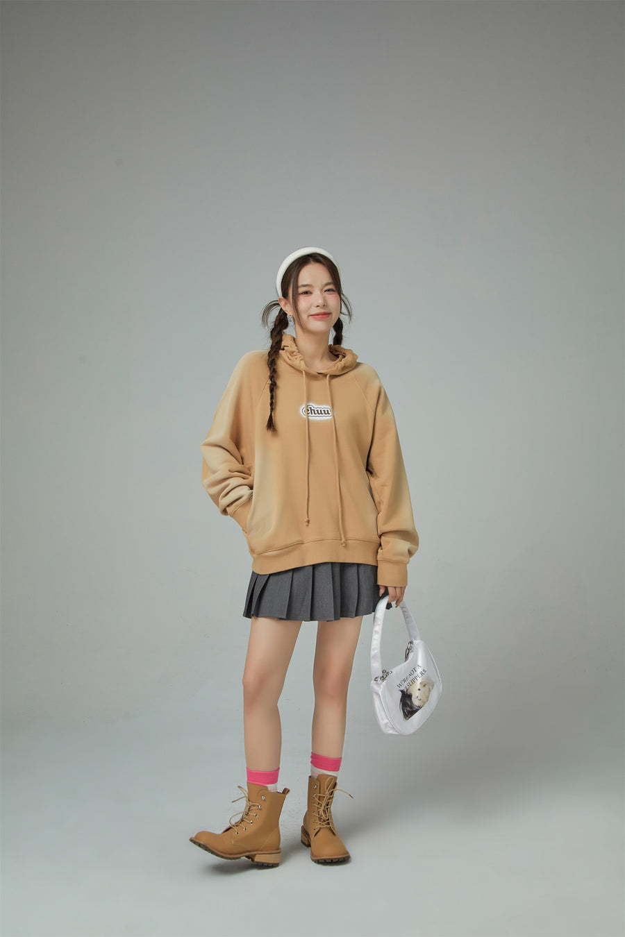 CHUU Airbrush Gradient Oversized Hoodie