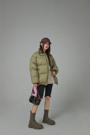 Duck Down High Neck Padded Coat