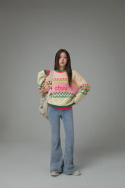 Feeling Festive Stripe Knit Sweater