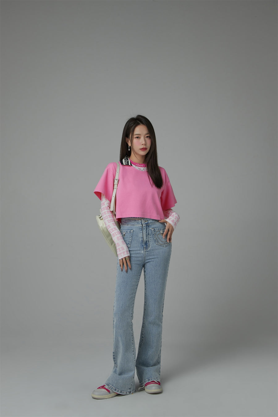 CHUU Chuu Lapel Loose Fit T-Shirt