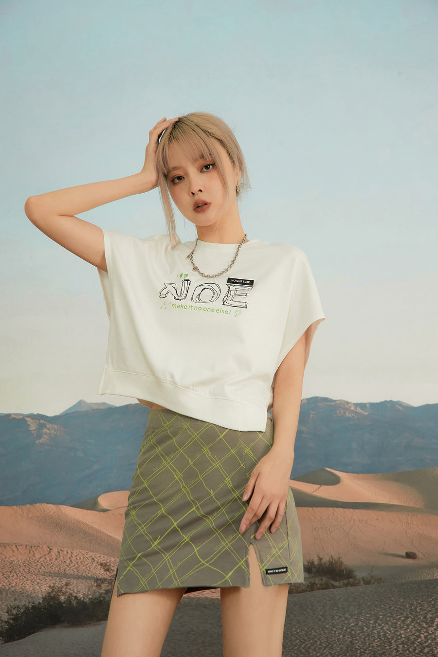 CHUU Trust My Process Mini Skirt