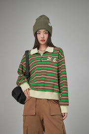 Do All Things With Love Stripes Sweatshirt