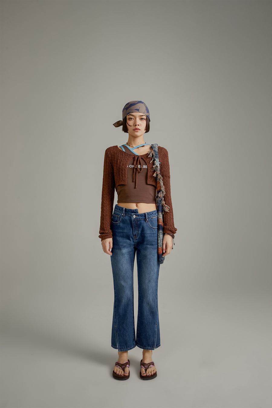 CHUU Unbalanced Denim Jeans