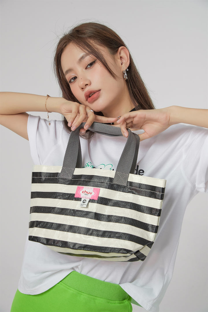 Striped Eco Shopping Bag