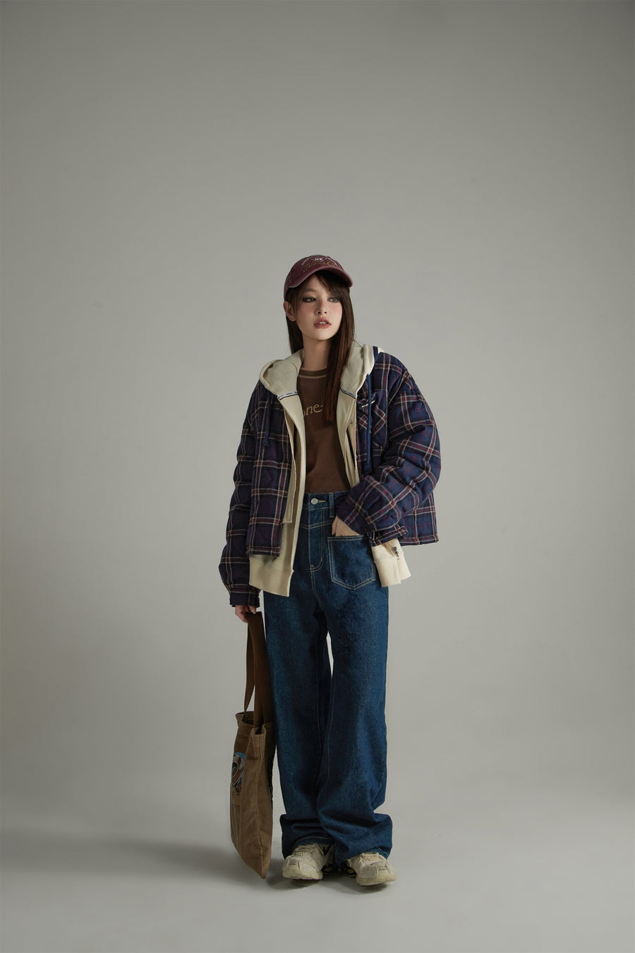 CHUU Check Shirt Overfit Jacket