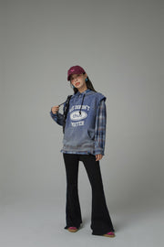 Size Doesnt Matter Cotton Sleeveless Hoodie