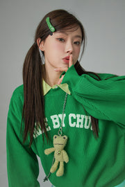 Made By Chuu When I See You Smile Loose Fit Sweatshirt