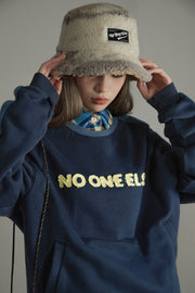 Round Collar Front Pocket Sweatshirt