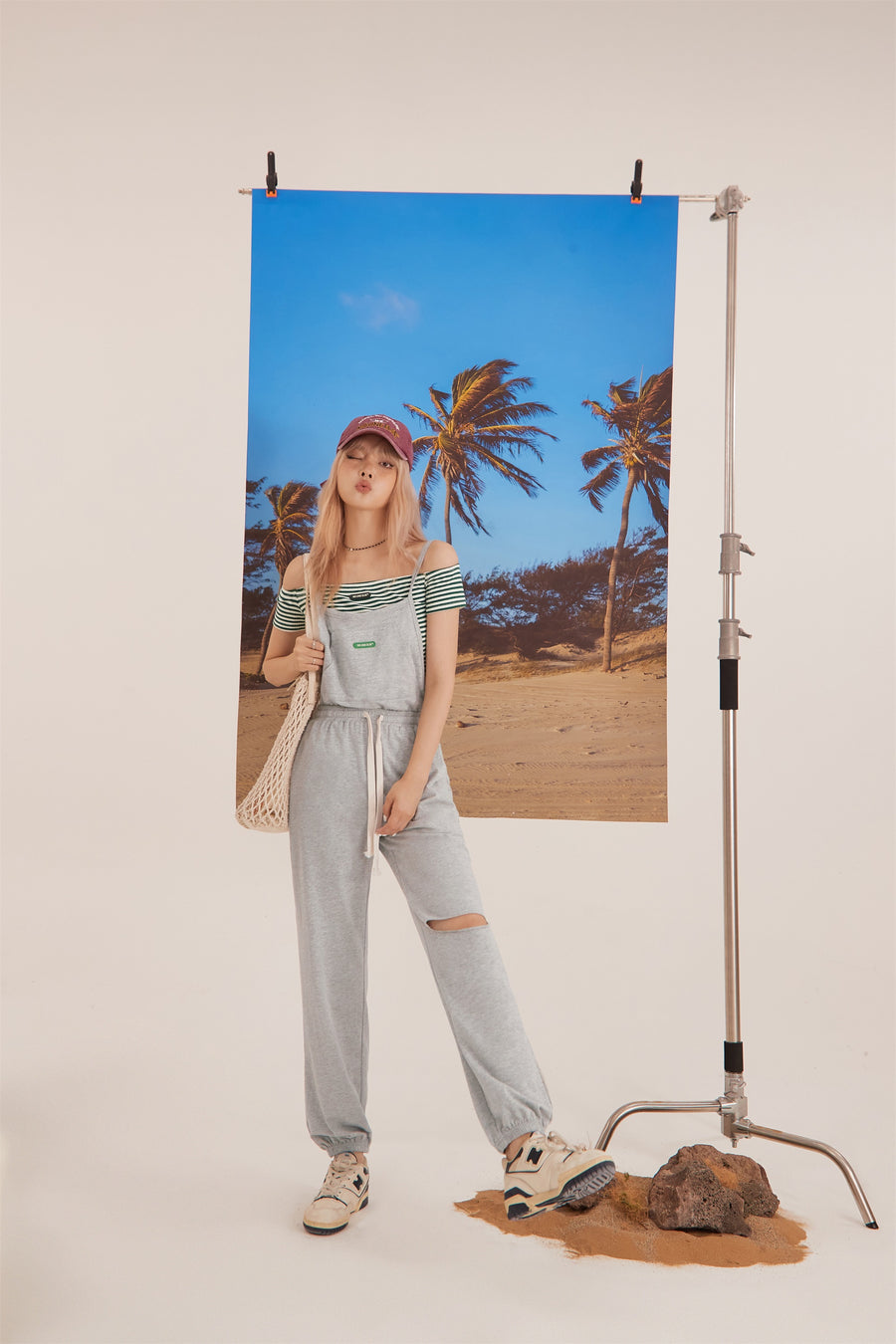 CHUU Split Jogger Jumpsuit