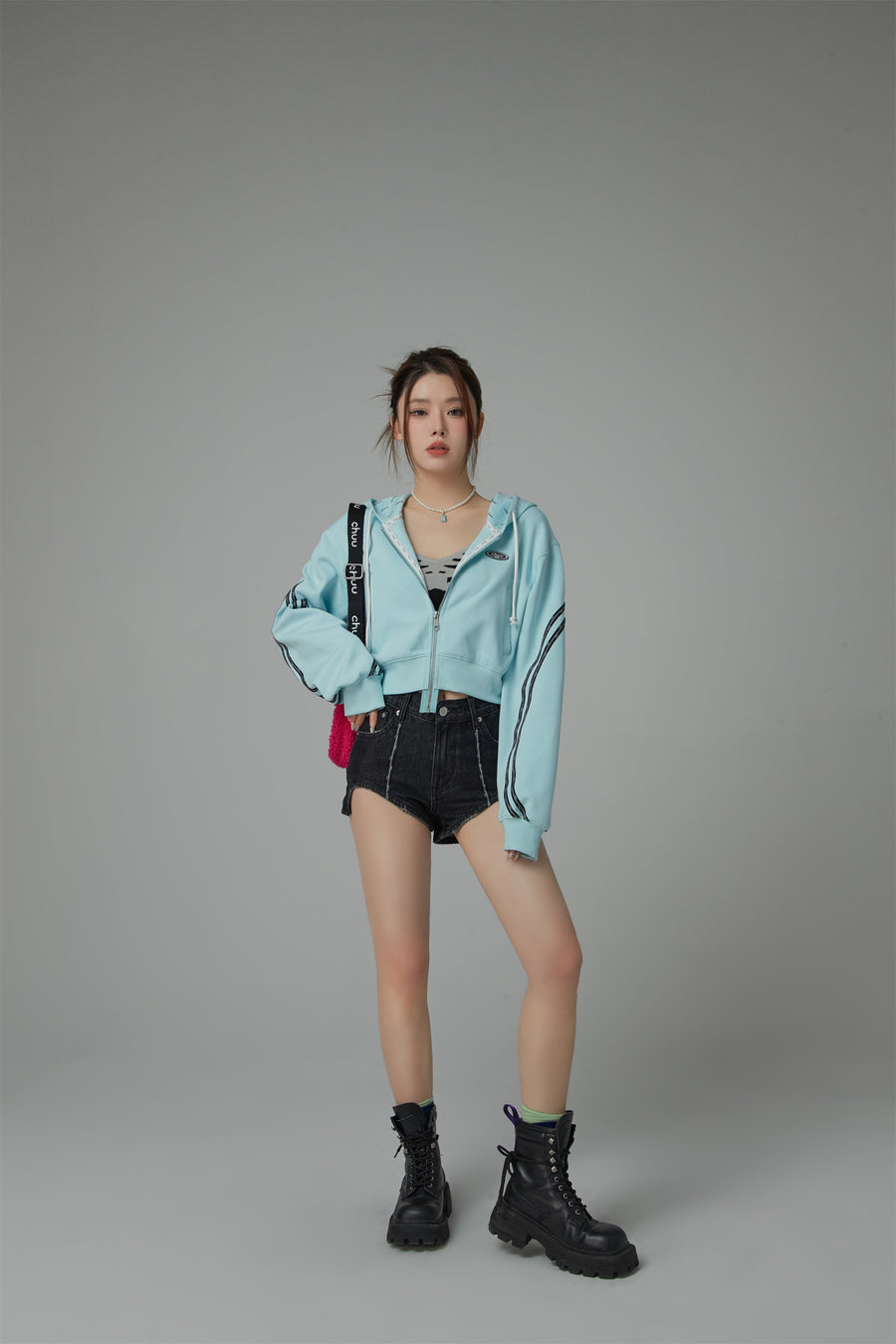 CHUU High Waist Denim Shorts